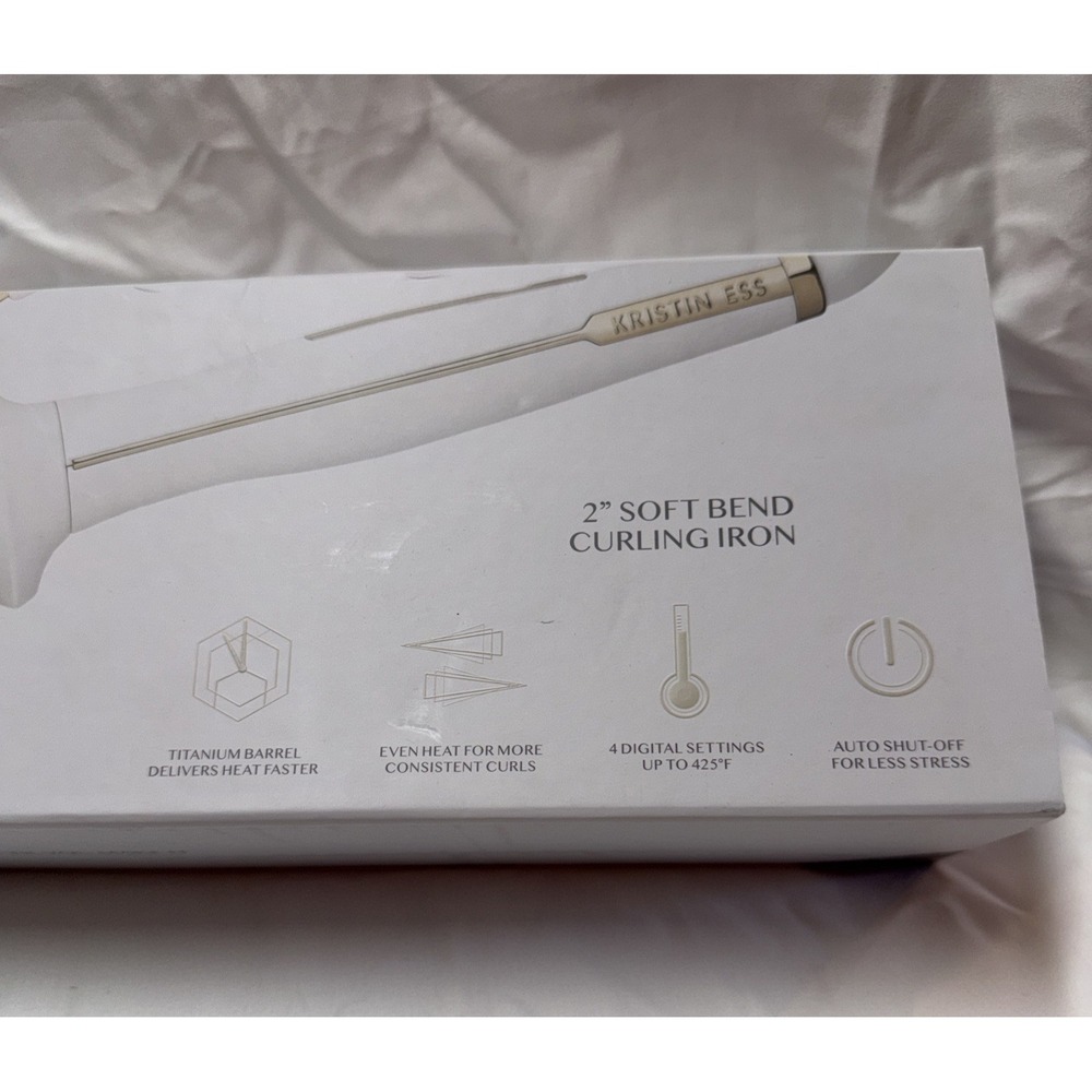 Kristin Ess Titanium Curling Iron Barrel Blowout Waves 425°F Digital Display 2" - Picture 2 of 5